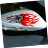 ULTECHNOVO 8pcs Flame Theme Car Sticker Auto Decal Reflection Lion