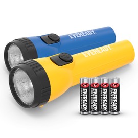 LED Flashlight by Eveready, Bright Flashlights for Emergencies and Camping Gear, Flash Light with AA Batteries Included, Pack of 2