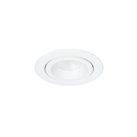 WAC Lighting Lotos R 4in Fire Rated LED Round Adjustable 5-CCT Selectable 2700K-3000K-3500K-4000K-5000K Recessed Kit in White