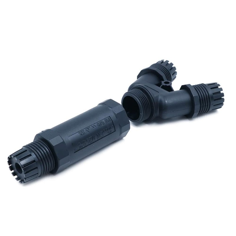 ZONADAH 2 Pack Y-Type 3-Way IP68 Waterproof Electric Cable Wire