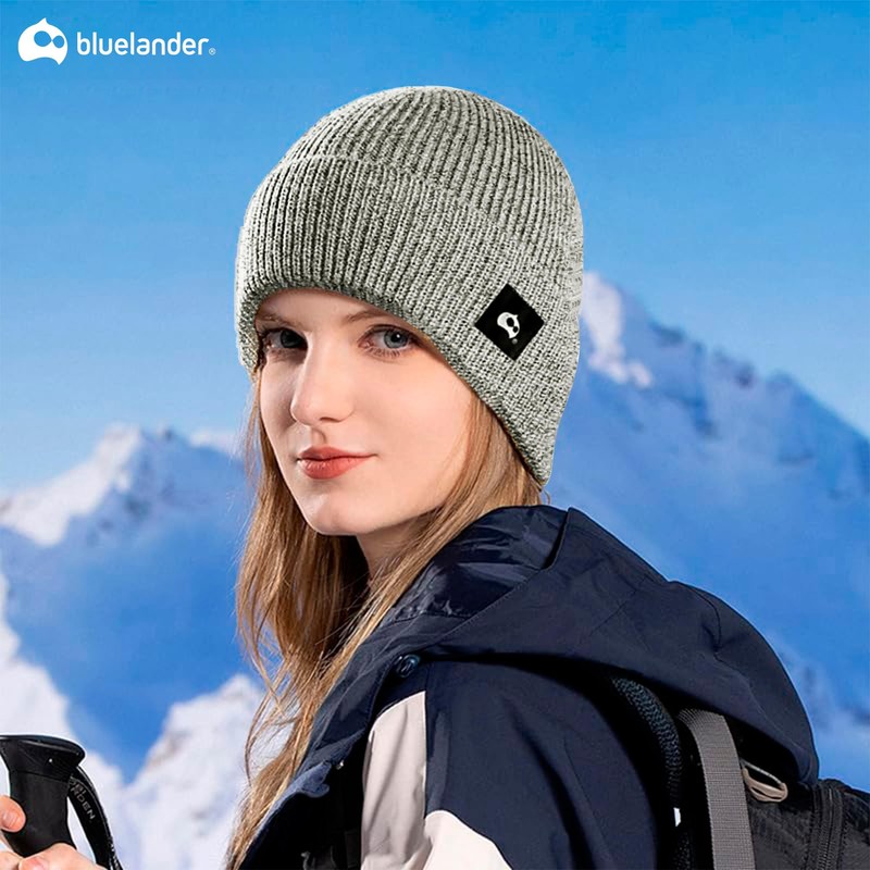 Bluelander Kit Gorro, Bufanda, Guantes Pantalla Tactil, Termicos, Frio para