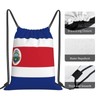 GDUUASB Cute Costa Rica Flag Drawstring Backpack Gym String Bag