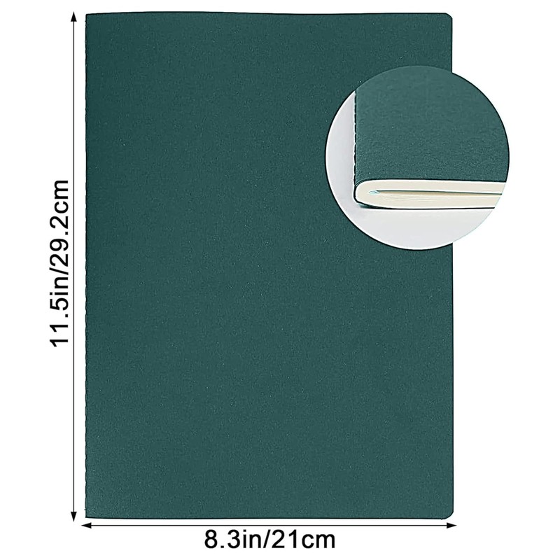 Yarotm Notebook A4 Lined – Pack of 3 Notebook Dark