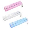 Generic 3-Piece Pill Box Organiser, 7-Day Pill Dispenser, Weekly Pill