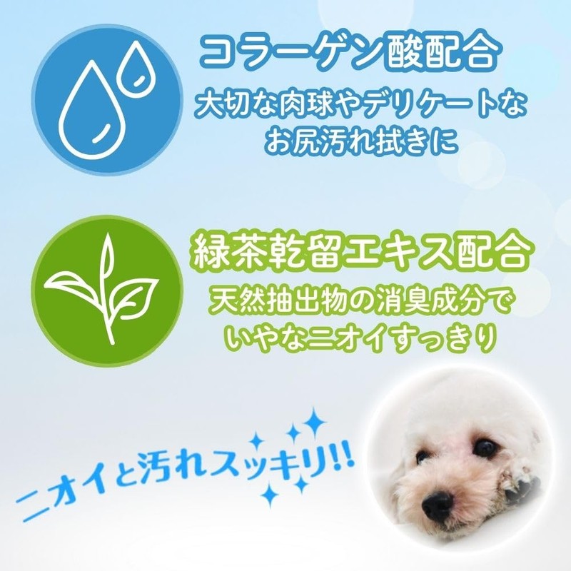 JOYPET Wet Wipes for Paws and Bottom for Pets, 270
