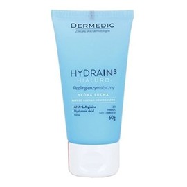 dermedic Hydrain3 – Hialuro – 50 g – Enzymatic Exfoliation – Recommended for Gentle Cleansing of Sensitive and Dry Skin – Hypoallergenic