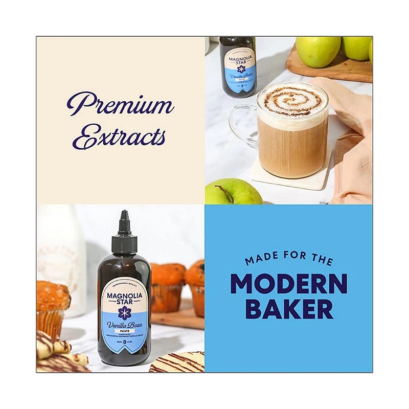 Magnolia-Star Vanilla Bean Paste Squeeze Bottle, 8 oz.