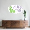 CafePress Sweet Pea 35"x21" Oval Wall Decal, Vinyl Wall Peel,