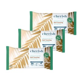 Self-Tanning Wipes – 3 x 20 Pack (60 Wipes Total) | Gradual Self-Tan Towelettes for Face & Body | Streak-Free, Quick-Drying | Unisex Bronze Glow. Enriched with Aloe Vera.