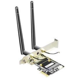 GLOTRENDS Adaptador inalámbrico Mini PCIe con Antena SMA para Tarjeta de Red inalámbrica Mini PCIe (no Incluye Tarjeta de Red)