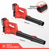 Leaf Blower Cordless, Electric Brushless Leaf Blower with 2 *