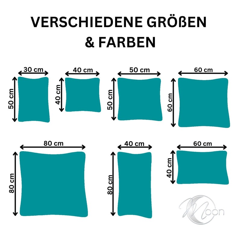 Moon Luxury Linen Cushion Cover with Zip 100% Cotton Pack