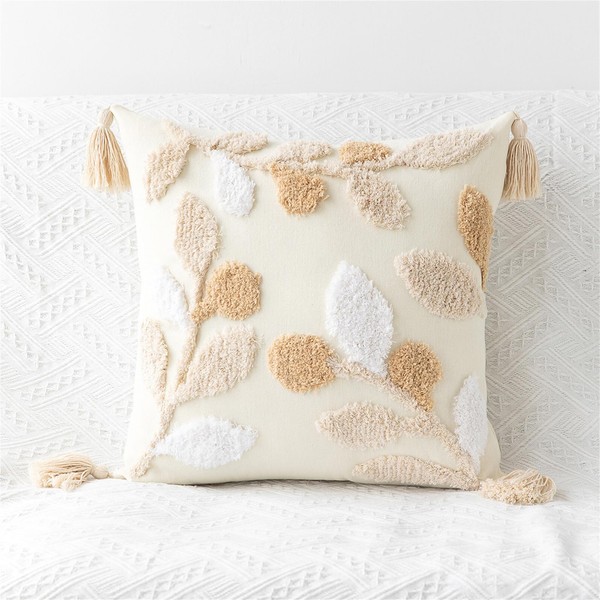 Boho Cushion, Boho Cushion Cover, Couch Cushion, Decorative Cushion Beige