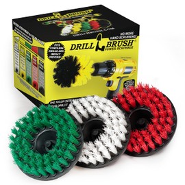 Fuentes de limpieza - Taladro Pincel - 5 pulgadas kit de cepillo grande de Spin - rígido, Medio y suaves Depuradores de energía - Accesorios de cocina - la estufa limpia, Estante horno, fregadero