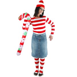 FINGOOO 2pc Christmas Inflatable Candy Cane, 90cm Giant Blow Up Candy Sticks for Xmas Ornaments Christmas Party Decoration