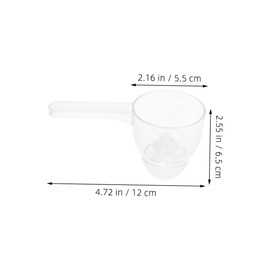 Beavorty 2pcs Dispensing Slotted Spoon Colander Shampoo Body Lotion Funnel Scooper for Powder Multipurpose Leaky Measuring Scoop Convenient Measuring Scoop Powder Scoop Plastic Transparent