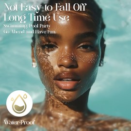 FeidyLong Glitter Freckles, 24 PCS Sliver Face Glitter Makeup Accessories, Face Glitter Tattoos Makeup Patches for Women, Fake Freckles for Festival Rave