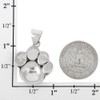 Dog or Cat Paw Necklace Pendant 925 Sterling Silver Genuine