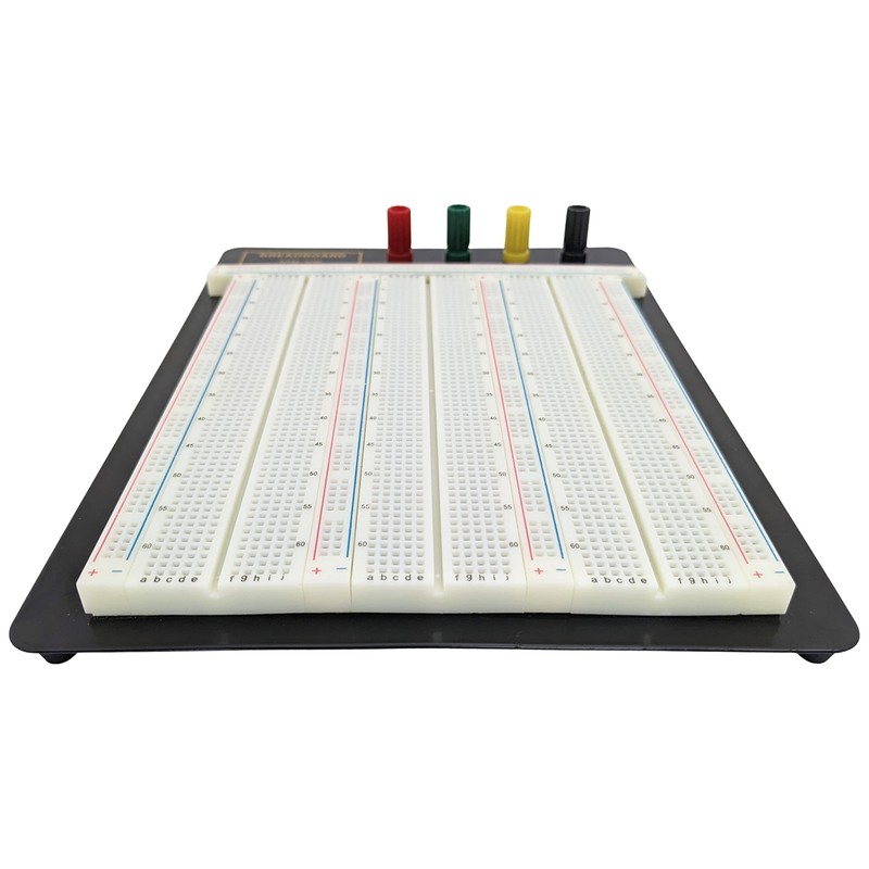 Premium Solderless Breadboard with Aluminum Backplate (2,390 Contact Points, 4