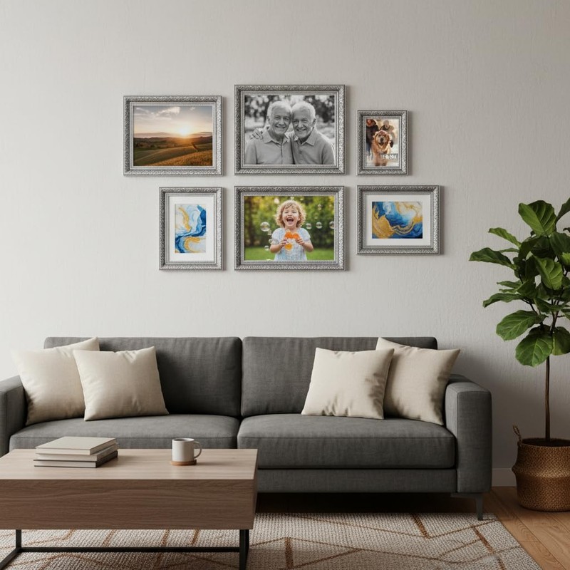 VictoR 8x10 Picture Frame Rubens Black Silver - Picture Frames