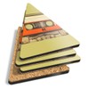 4 x Triangle Coasters - Retro Cassette Tape Music Mix