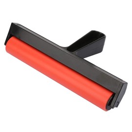 Rubber Brayer Roller, Pressure Gauge Durometer Roller Stamping Tool for Art Ink Painting Printmaking Wallpaper (20 cm)
