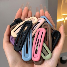 6pcs Cute Ladies Hair Clips Matte Snap Girls Hair Clips and Non-slip Metal Snap Hair Clips Suitable for Any Hair Type for Styling Decoration (Style 1, One size)