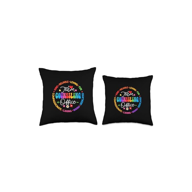 Team Counseling Office Appreciation Week Back to School Throw Pillow