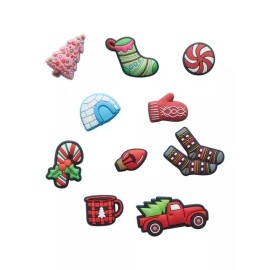 Crocs Happy Holidays Jibbitz Shoe Charm (Pack Of 10)