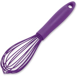 Chef Craft Premium Silicone Wire Whisk, 10.75", Purple,Cooking Utensils