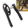 Bike Crank Arm Set Hollow Integrated Single Disc Aluminum Alloy