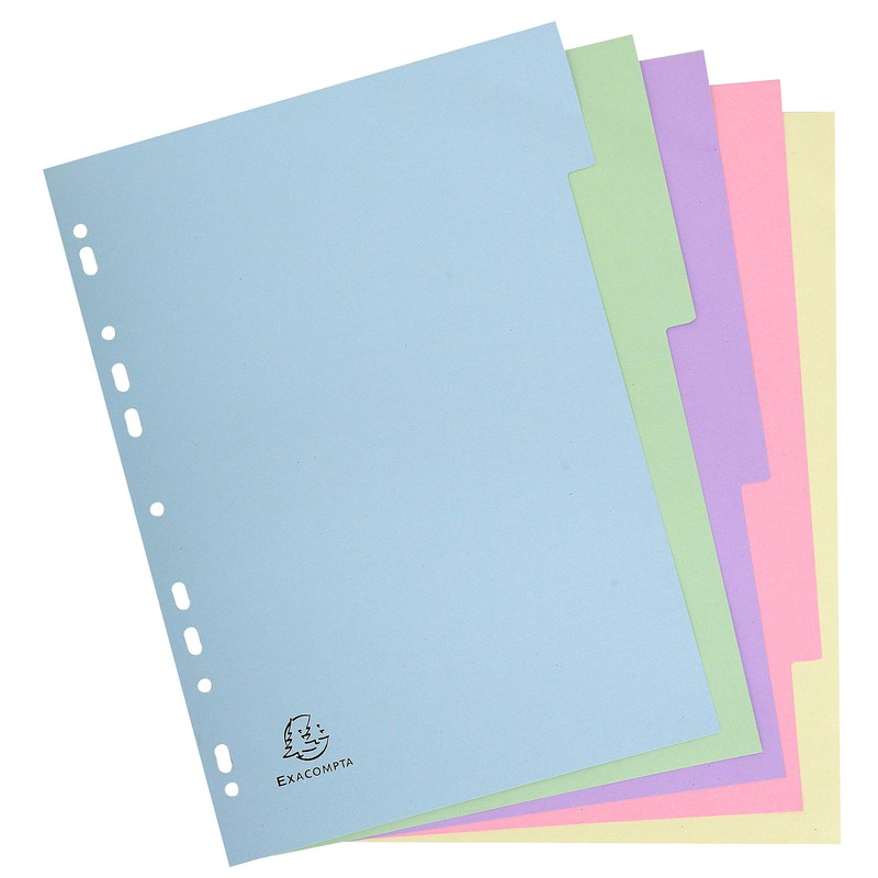 Exacompta - Ref 1605E - Forever Collection - 5-Part Plain