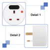 PRITOK 2 Pack Countdown Timer Plug Socket with LED Display: