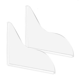 Zisqerts Shower Splash Guard Set Acrylic Shower Water Barrier Corner Splash Protector for Bathtub Keep Water Inside Shower Prevent Water Splashing Ideal for Sink Bathtub and Basin Use (Transparent)