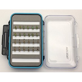 Wild Water Nymph Assortment, 48 Flies with Large Fly Box