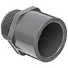 Spears 836 Series PVC Pipe Fitting, Adapter, Schedule 80, 1-1/2"