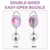 Wisebom Retractable Badge Holder, 3 Pack Retractable Key Chain Clips,