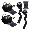 Weightlifting Wrist Wraps with D-Ring for Cable Machines, Lifting Straps