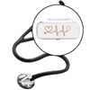 kokiya Stethoscope Storage Organizer with Pocket for Professionals, White