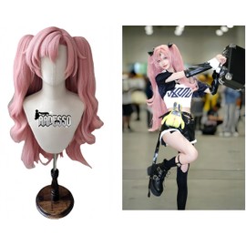 Aadesso Nicole Demara Cosplay wig for anime game ZZZ Long Pink Cosplay Wig with wig cap