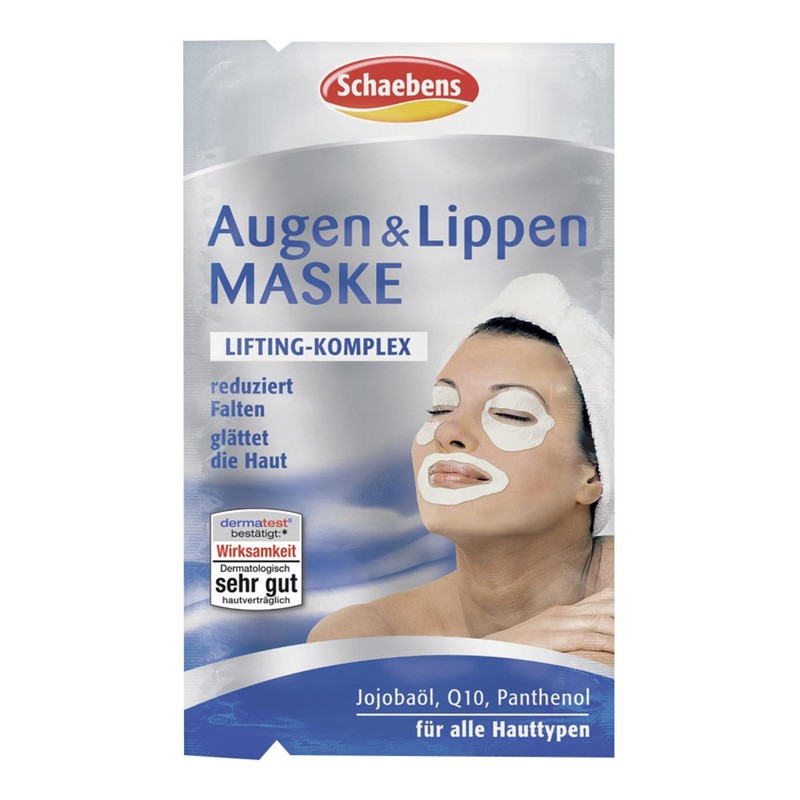 Schaebens Eyes & Lips Mask - With jojoba, Q10, panthenol