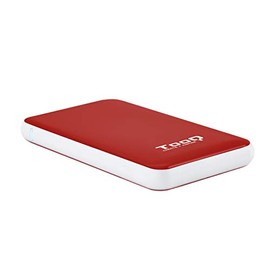 Monkey Ladder Hard Drive Enclosure for 2.5 Inch HDD SATA I/II/III up to 9.5 mm USB 3.1 Red