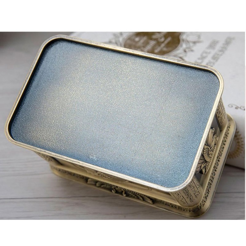 Hogarup decorative box with lid small metal jewelry box trinket