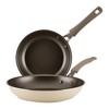 Rachael Ray Cook + Create Nonstick Frying Pans/Skillet Set, 9.5