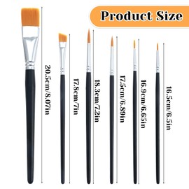 Shimmeroo 6Pcs Face Paint Brushes,Paint Brush Kit Makeup Artist Brushes for Painting for Body Art Makeup Watercolor Oil Cosplay