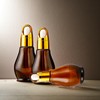 8 Pack 1oz Glass Dropper Bottles 30ml Amber Gourd Shaped