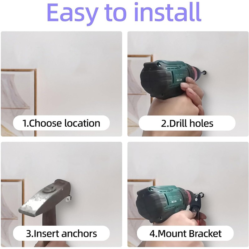 Rlipily 24 Pack Garage Hooks Steel Heavy Duty Garage Storage