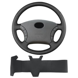 Yeolpise Microfiber Leather Steering Wheel Cover on Wrap,Fit for Toyota Land Cruiser 3D 5d 2003/Tacoma XRunner Highlander Hybrid 2005/4Runner Hilux 2009/Tacoma 2011,Non-Slip Breathable Hand Stitched