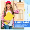8 Tab Yellow Binder Dividers for 3 Ring Binders 8.5