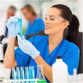 BOBOZHONG Safety Glasses, Work Safety Glasses, Pack of 6 Transparent Safety Glasses with Clear Lenses, Eye Protection Glasses, Safety Glasses, Laboratory Glasses, Scratch-Resistant Lenses for Women,